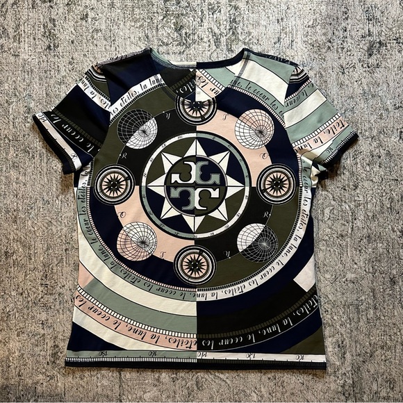 NWOT Tory Burch Louis Printed Tee - Picture 3 of 7